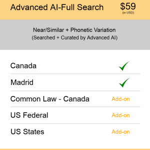 Canada TM Searching Advanced AI–Full search