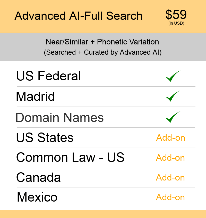 US TM Searching Advanced AI–Full Search